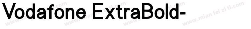 Vodafone ExtraBold字体转换